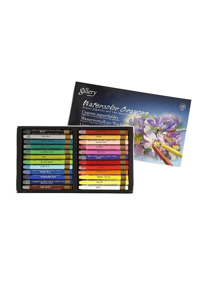 Water Soluble Crayon 24 Assorted Colors