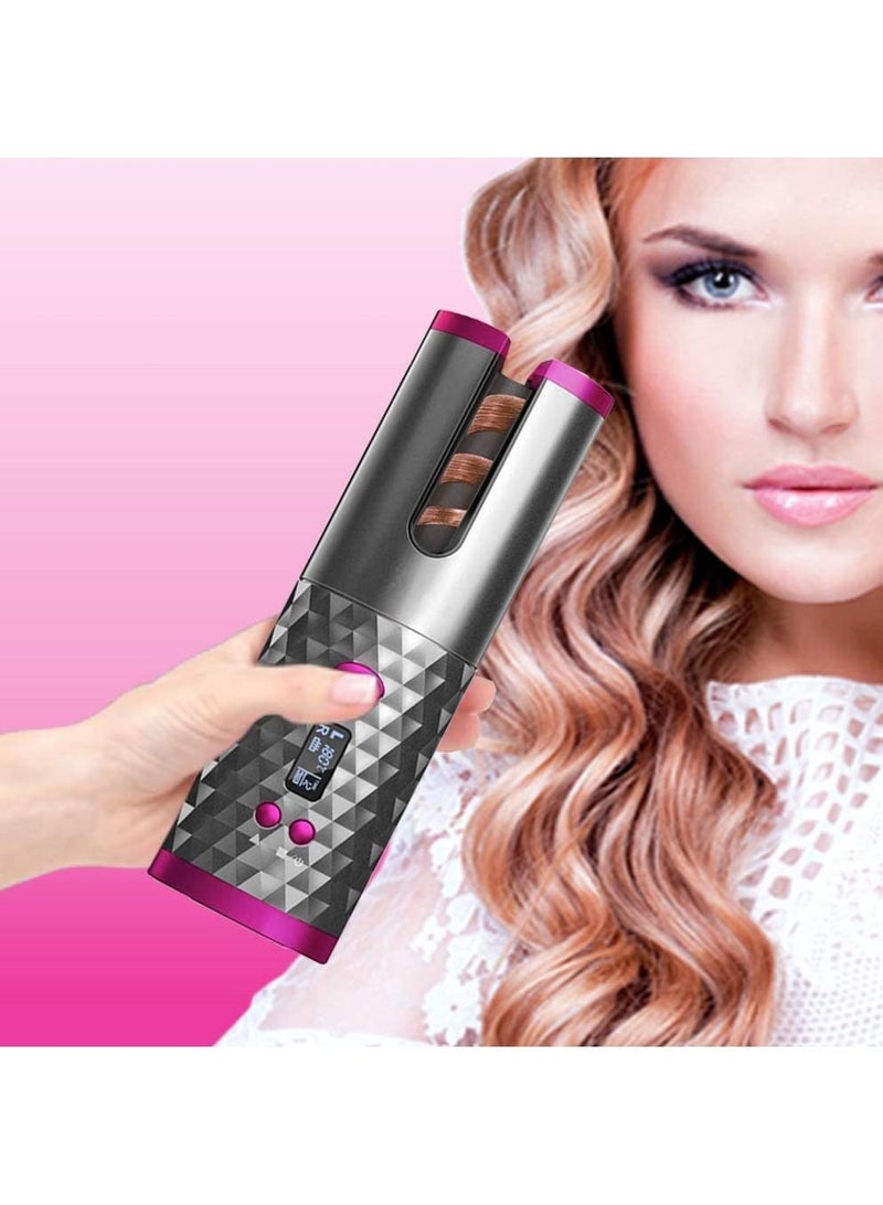 New Wireless hair curler automatic curly hair machine professional cordless portable USB auto curling iron - Image 3