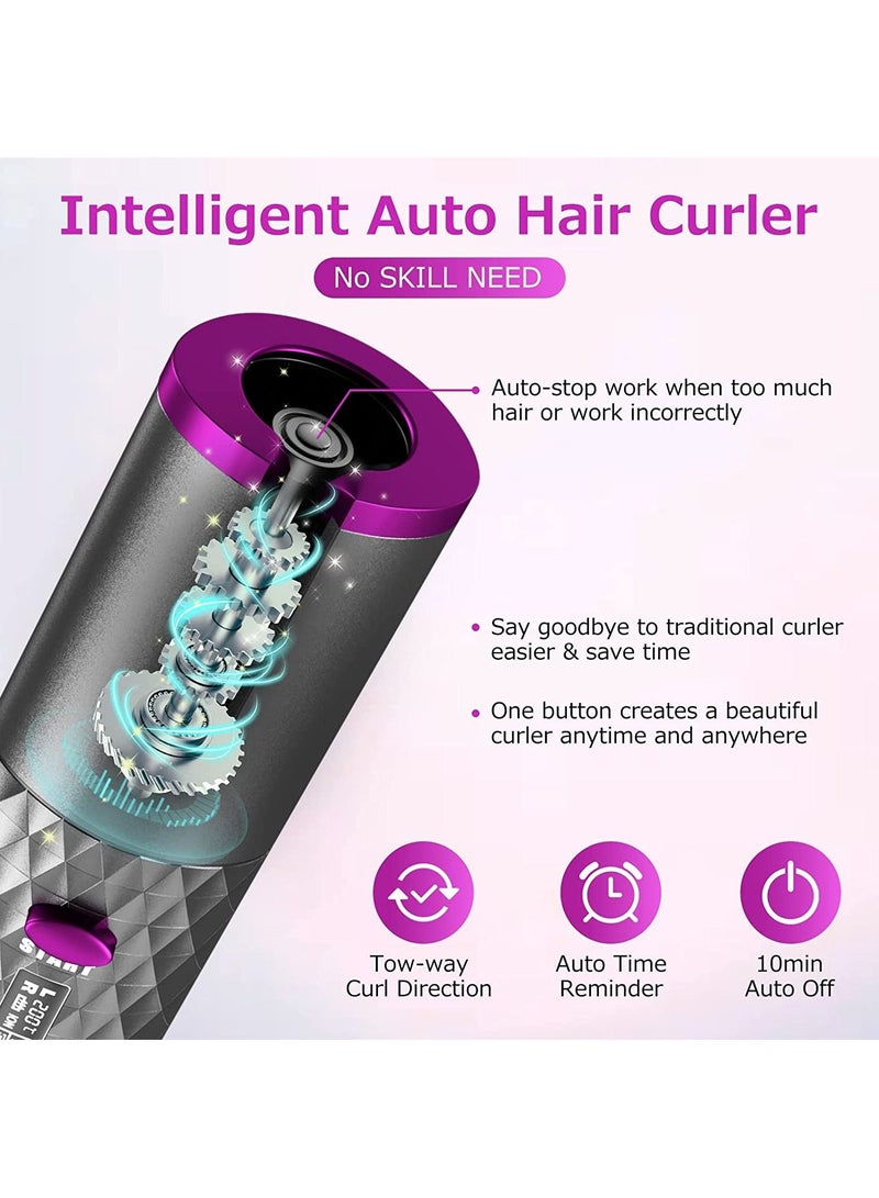 New Wireless hair curler automatic curly hair machine professional cordless portable USB auto curling iron - Image 5