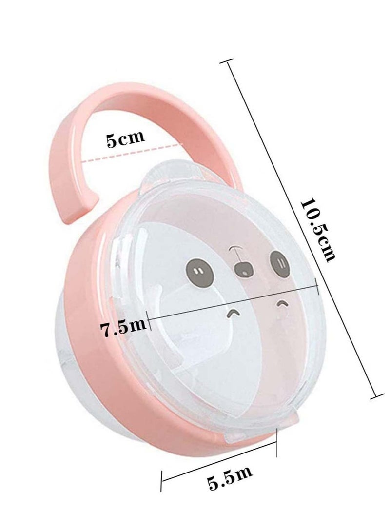 SYOSI 3Piece Baby Pacifier Holder Set Travel Soother Storage Box for Infants and Toddlers DustProof Container - Image 4