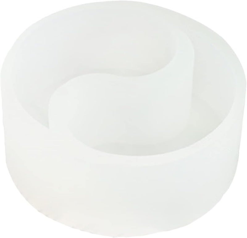 klarako Handmade Tai Chi Yin Yang Candle Molds - Used for Candle Making, Resin Casting Molds-Silicone Epoxy Wax Candle Making Supplies - Double Hole - Image 1
