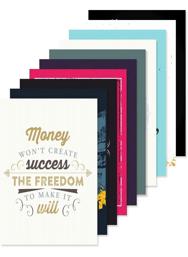 PAPER PLANE DESIGN Quote and Motivational Poster Set of 10 (Size 45 x 30 cm) - Image 1