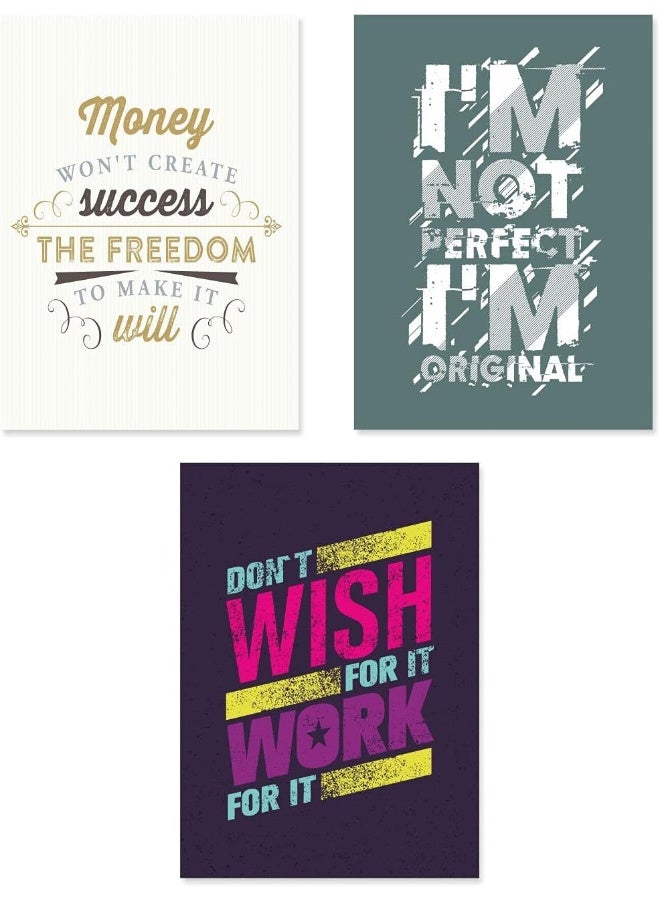 PAPER PLANE DESIGN Quote and Motivational Poster Set of 10 (Size 45 x 30 cm) - Image 3
