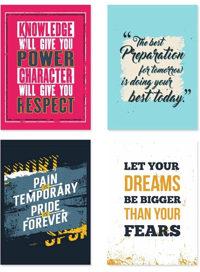 PAPER PLANE DESIGN Quote and Motivational Poster Set of 10 (Size 45 x 30 cm) - Image 2