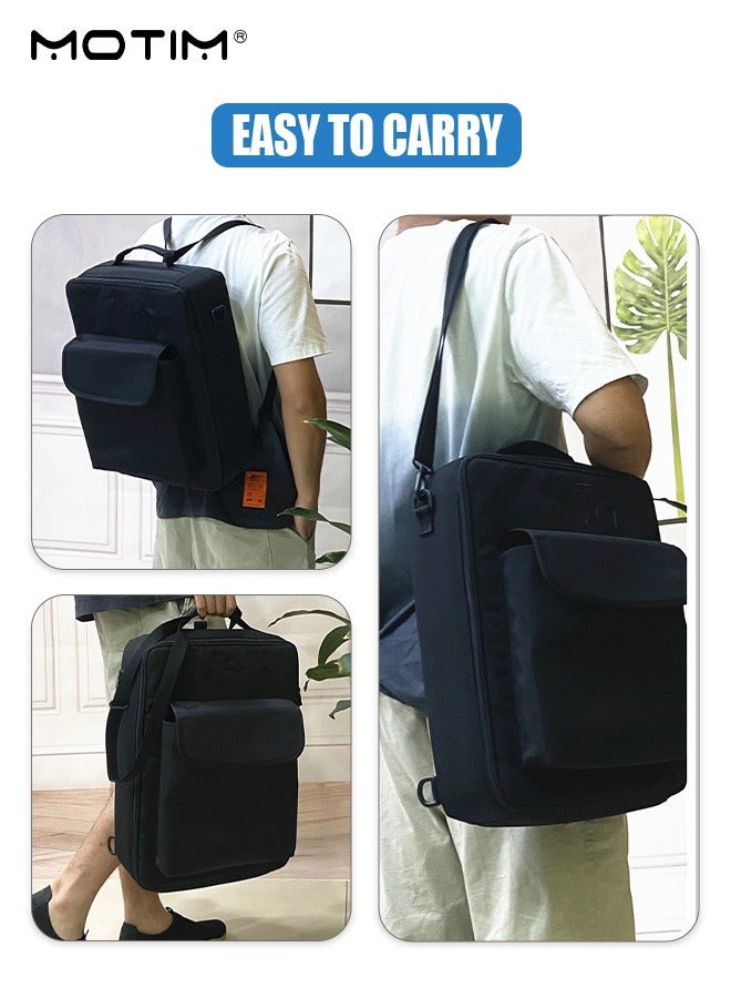 Motim Travel Case Storage Bag Backpack Shoulder Bag for PS5, Shockproof Console Carrying Case Compatible with PlayStation 5, Console Digital Storage Organizer for Controllers Cables and Other Accessories  - Image 5