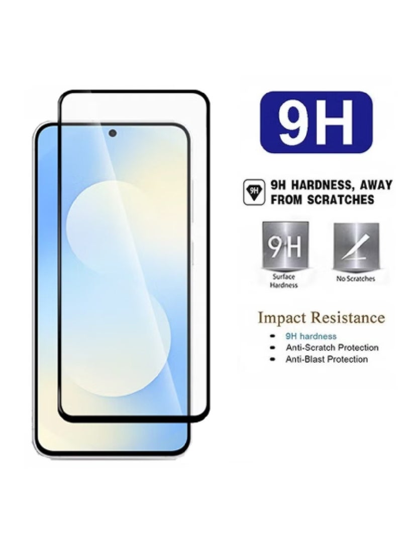 MOBM Samsung Galaxy S25 FE Clear Magnetic Case with Privacy Screen Protector and Tempered Glass Pack of 3 - Image 4