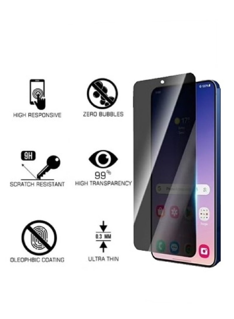 MOBM Samsung Galaxy S25 FE Clear Magnetic Case with Privacy Screen Protector and Tempered Glass Pack of 3 - Image 3