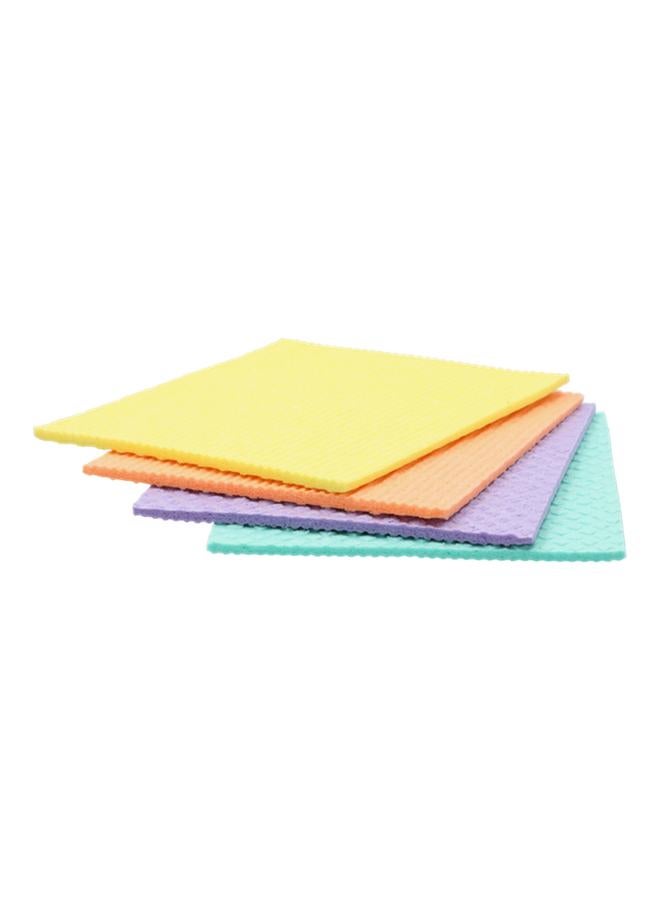 Scotch Brite 4-Piece Multi-Purpose Ultra Cleaning Sponge Cloth Wipe Multicolor UU005544703 - Image 3