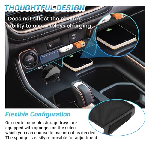 Sinminou Center Console Organizer Compatible with 2023-2025 2026 Toyota Grand Highlander Interior Accessories, Console Organizer Tray for Cell Phone and Vehicle Key - Image 4