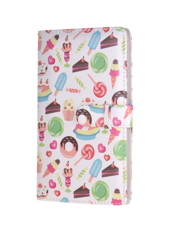 NIBEMINENT 96-Pocket Mini Photo Album White/Pink/Green - Image 1