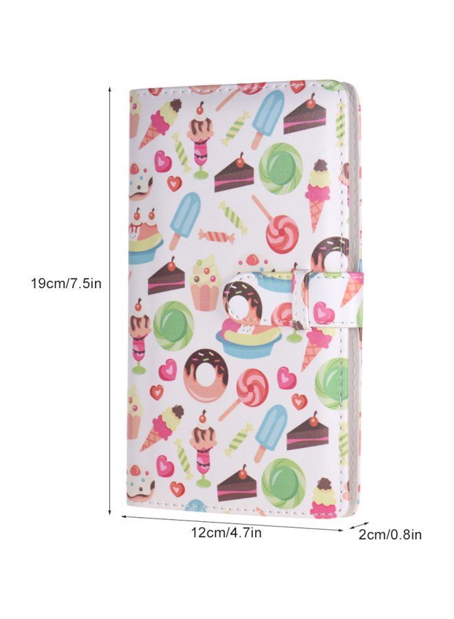 NIBEMINENT 96-Pocket Mini Photo Album White/Pink/Green - Image 2