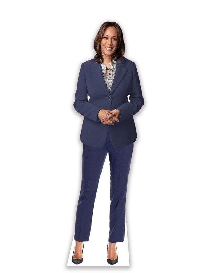 LEMONSODA Kamala Harris Blue Suit Cardboard Standup - Life Size (Blue) - Made in USA - Image 1