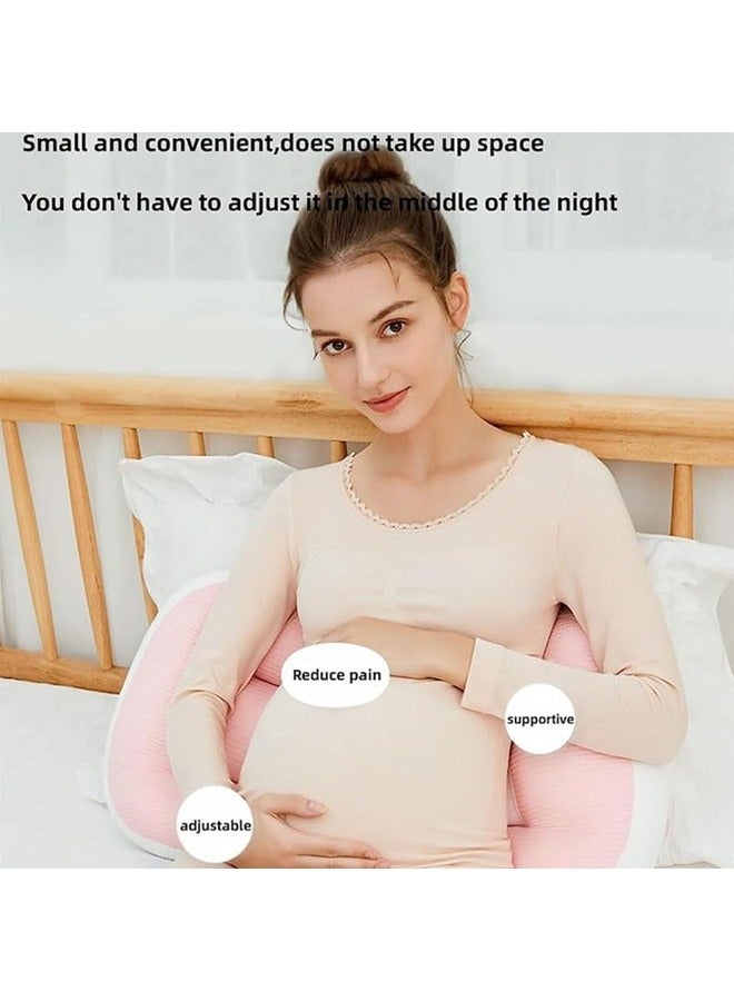 Vinnatsu Maternity Pillow,Pregnancy Pillow for Sleeping,Body Pillow for Pregnant Women Maternity Pillow Wedge,Detachable and Adjustable Double-Sided with Pillow Cover Support for Pregnancy Belly/Back Support - Image 5