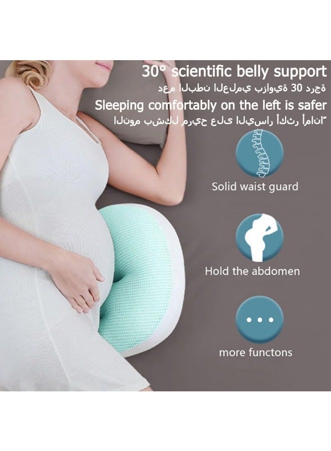 Vinnatsu Maternity Pillow,Pregnancy Pillow for Sleeping,Body Pillow for Pregnant Women Maternity Pillow Wedge,Detachable and Adjustable Double-Sided with Pillow Cover Support for Pregnancy Belly/Back Support - Image 3