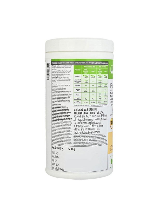 Herbalife Formula 1- Nutritional Shake Mix -Vanilla- 500 Gms - Image 4