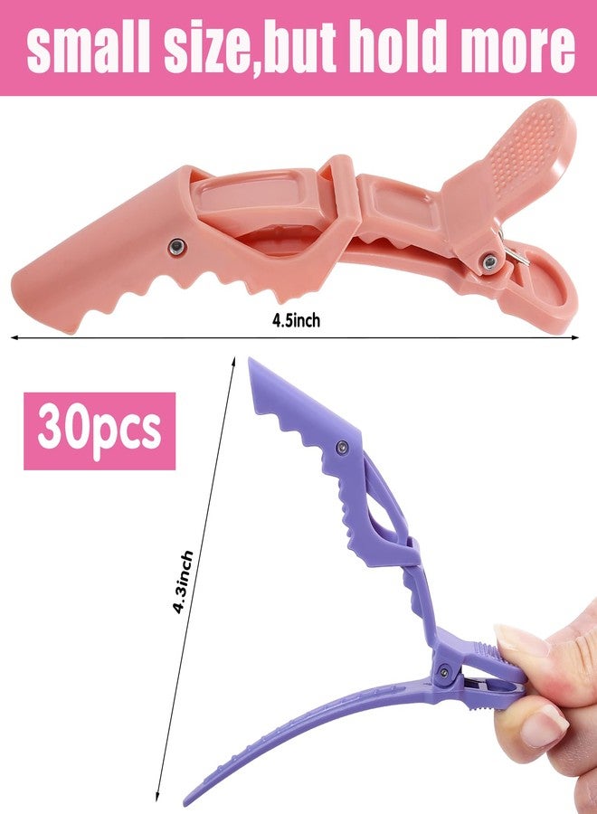 EXTRAPINS 50Pcs Alligator Hair Clips,Professional Hair Styling Clips for Styling Sectioning,Plastic Non Slip Hair Clips for Women with Wide Teeth & Double-Hinged Design(Multicolor) - Image 2