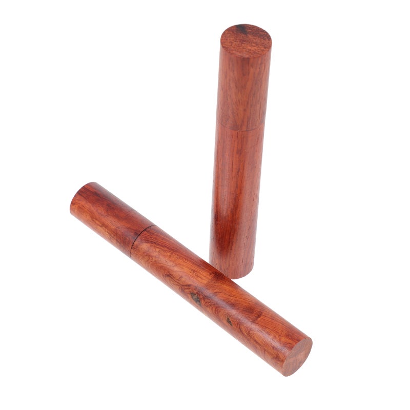 2Pcs Incense Tube Wood Incense Storage Tube for Home Incense Shop - Image 1