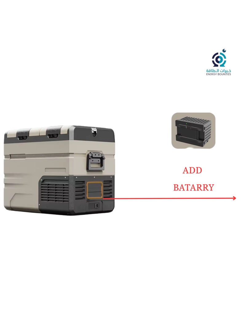 Alpicool Car refrigerator, a small refrigerator with a separate door feature for each cooling and freezing section, Alpicool TA35 portable car refrigerator 12/24 volt electric cooler for camping, road trips, picnics. Cooling power down to -20 degrees Celsius! Keep your food fresh and enjoy chilled drinks anywhere. - Image 2