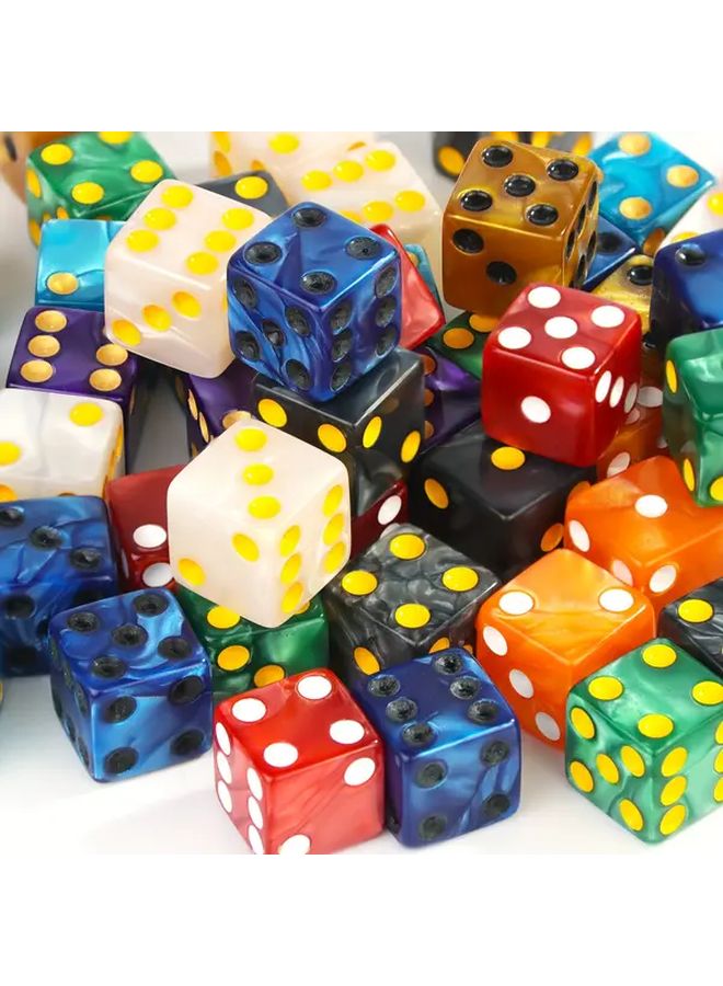 مجموعة النرد الخضراء 18 قطرة، نرد سداسي الجوانب D6 مقاس 16 مم مع حقيبة - Image 4