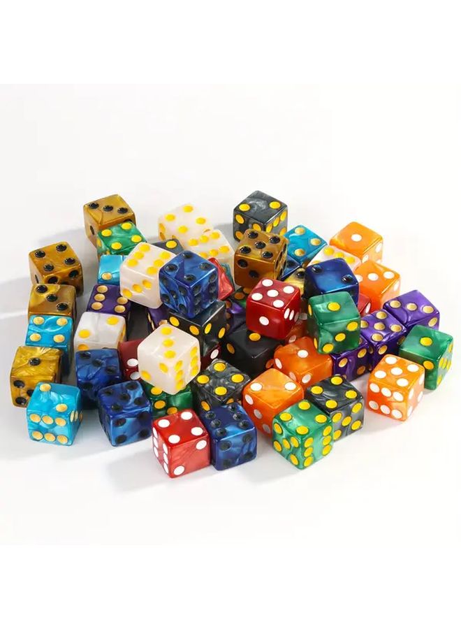 مجموعة النرد الخضراء 18 قطرة، نرد سداسي الجوانب D6 مقاس 16 مم مع حقيبة - Image 5