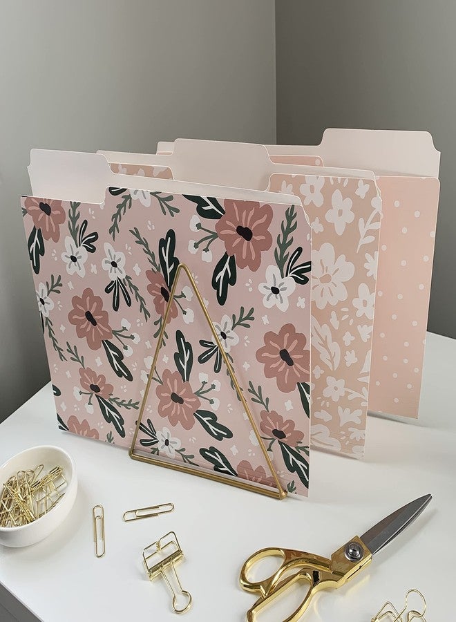 Carousel Greetings Decorative File Folders, Set of 24-3 Tab Cute File Folders Letter Size Colored File Folders Boho Manilla Folders 8.5 x 11 - Pretty File Folders Home Office Supplies (Harmony) - Image 4