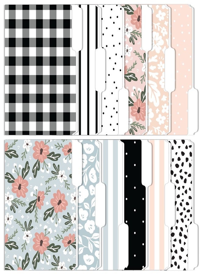 Carousel Greetings Decorative File Folders, Set of 24-3 Tab Cute File Folders Letter Size Colored File Folders Boho Manilla Folders 8.5 x 11 - Pretty File Folders Home Office Supplies (Harmony) - Image 1