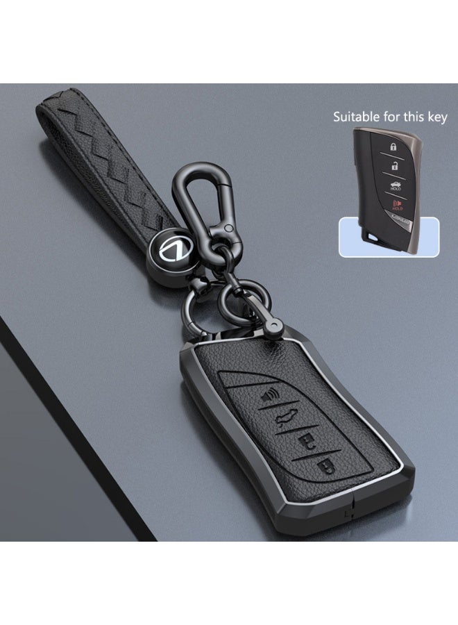 LEXUS High end car key protection cover suitable for Lexus ES200 ES300H RX300 RX350HNX260570270 genuine cowhide and zinc alloy car key shell case - Image 1