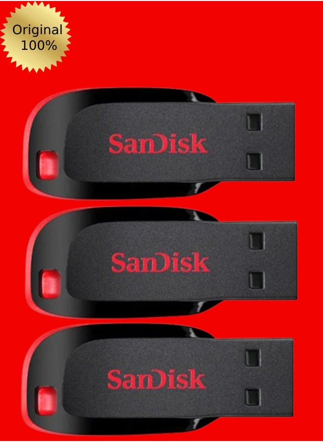Sandisk 3 Pieces 16GB Cruzer Blade Usb Flash USB 2.0  - Image 1