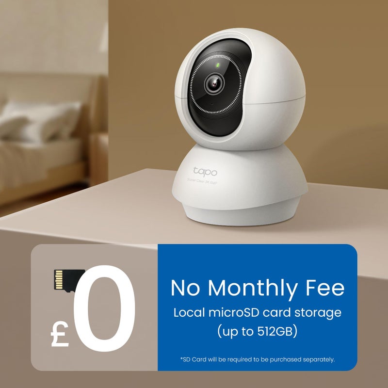 Tapo C230 3K 5MP Pan/Tilt Indoor Security Camera Pet Camera Baby Camera - Image 2