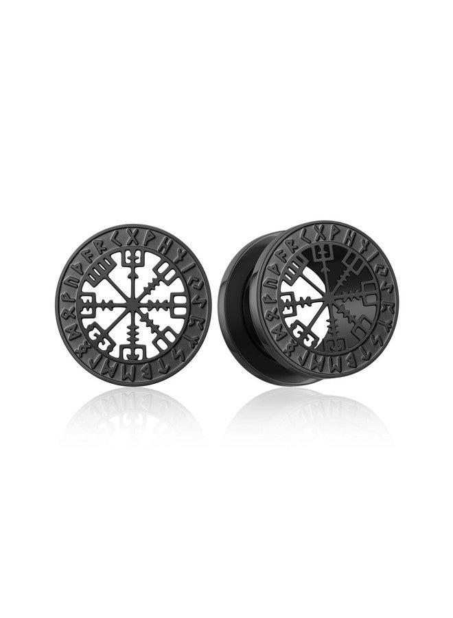 PiercingJ Viking ear Tunnel (Black 00G (10mm)) - Image 1