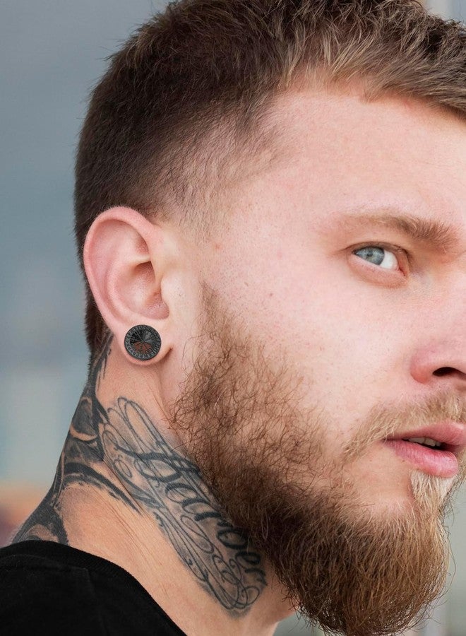 PiercingJ Viking ear Tunnel (Black 00G (10mm)) - Image 5