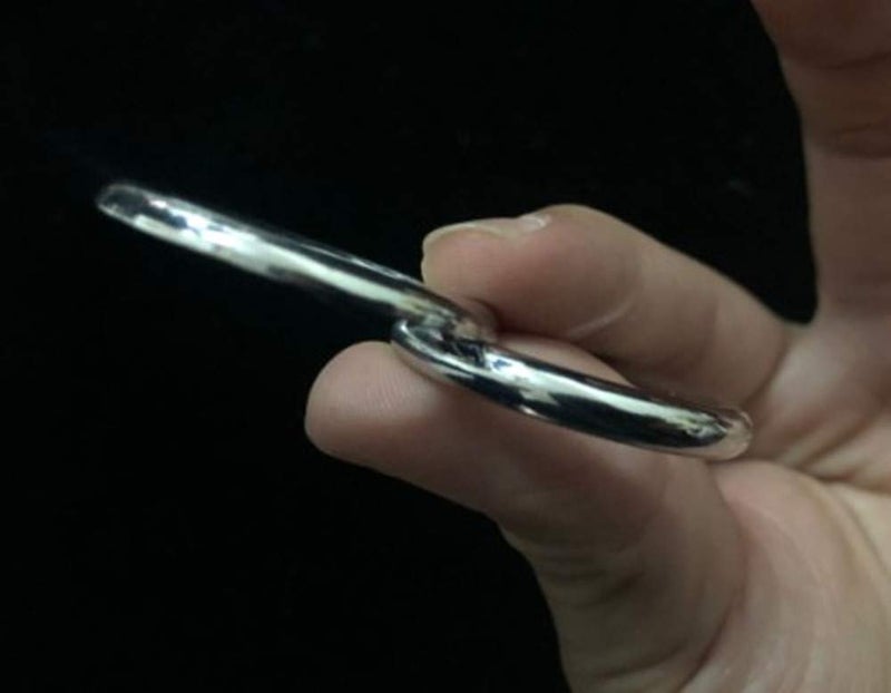 blue-ther Ellis Ring Magic Tricks Comedy Close Up Magic Penetrate Vanish Magia Pass Through Magic Illusions Gimmick Props Magician - Image 2