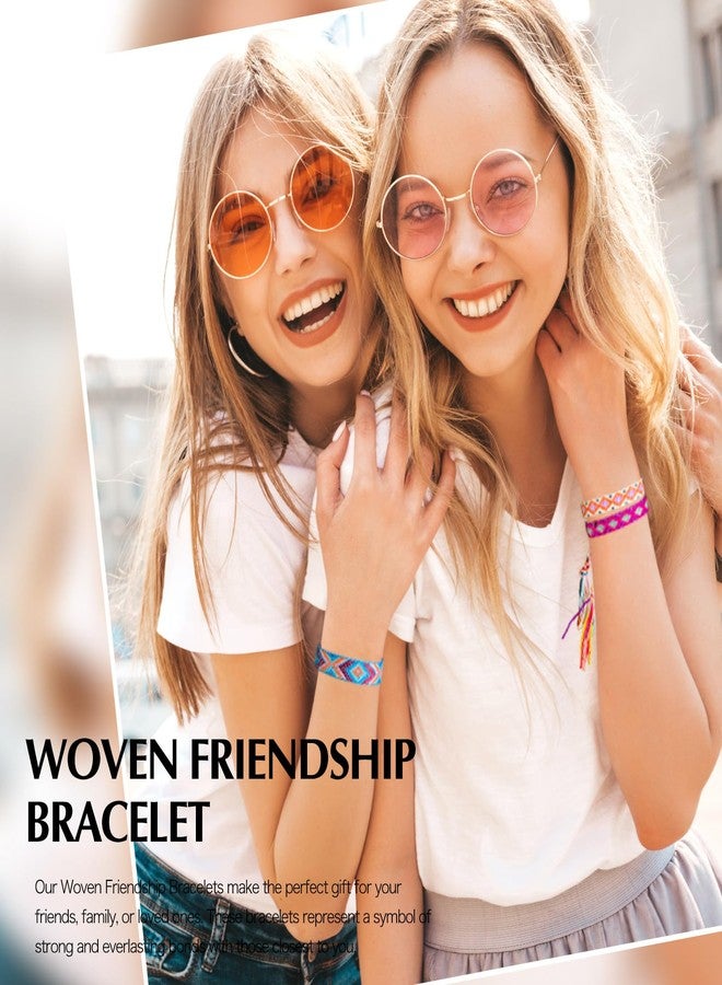 سمر لوف مجموعة من 12 قطعة من أساور الكاحل المضفرة الملونة لأفضل صديقة، للنساء، الفتيات، المراهقات، مناسبة لحفلات الشاطئ على الطراز البوهيمي، طقم أساور صداقة منسوجة - مجموعة أساور كاحل قابلة للتعديل والتمدد (12 قطعة بتصميم لطيف) - Image 2