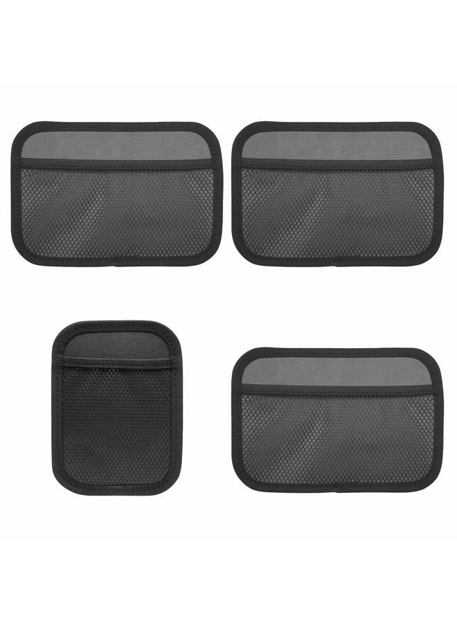INNOLIFE Car Net Pocket Side Clutter Scattered Storage Phone Holder Strong Paste Organizer 8"x5.75"(3pcs L, 1pcs S) - Image 1