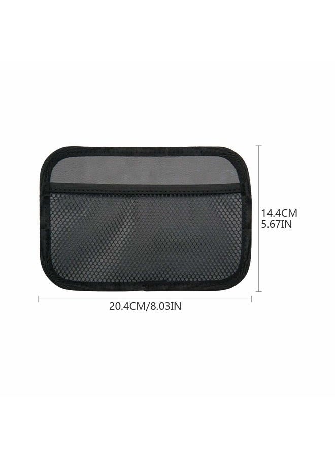 INNOLIFE Car Net Pocket Side Clutter Scattered Storage Phone Holder Strong Paste Organizer 8"x5.75"(3pcs L, 1pcs S) - Image 2