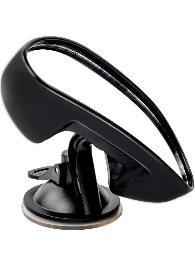 GES Baby Mirror for Car, Rear View Mirror 360 Degree Adjustable Strengthen Suction Cup Mirror for Car 5.9 x 2.2 Inch - Black - Image 2