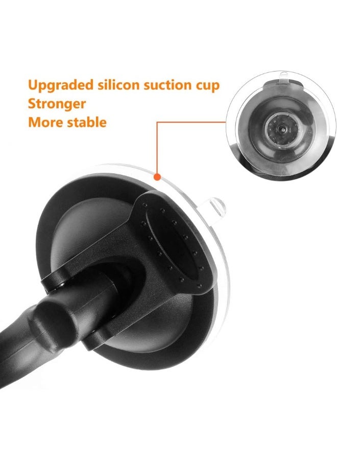 GES Baby Mirror for Car, Rear View Mirror 360 Degree Adjustable Strengthen Suction Cup Mirror for Car 5.9 x 2.2 Inch - Black - Image 5