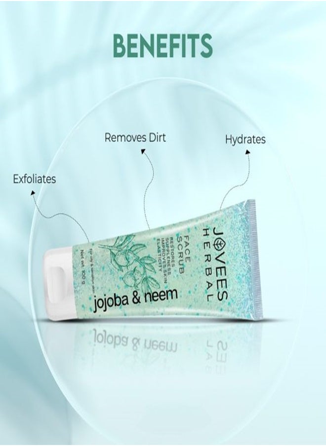 JOVEES HERBAL - Jovees Jojoba & Neem Face Scrub 100 Ml - Image 1