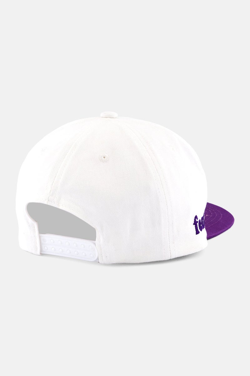 Feat Men Embroidered Cap, White - Image 2