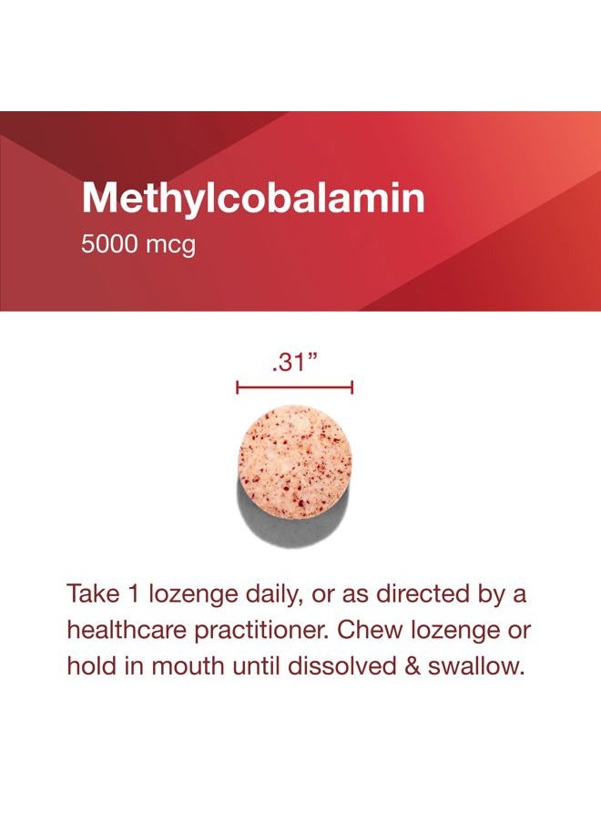 Protocol For Life Balance - Protocol Methyl B12 5,000mcg - Vitamin B12 for Homocysteine Metabolism* - Supports Brain Health & Healthy Nervous System* - Kosher, Halal & Vegan - 60 Lozenges - Image 1