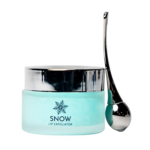 SNOW Lip Scrub Exfoliator - Sugar Scrub for Dry, Cracked Lips with Jojoba Oil, Lavender & Mint - Nourishes, Hydrates & Repairs - Treatment with Refreshing Formula, Comes with Dual Applicator - Image 1