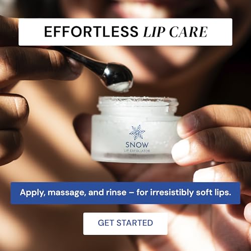 SNOW Lip Scrub Exfoliator - Sugar Scrub for Dry, Cracked Lips with Jojoba Oil, Lavender & Mint - Nourishes, Hydrates & Repairs - Treatment with Refreshing Formula, Comes with Dual Applicator - Image 5