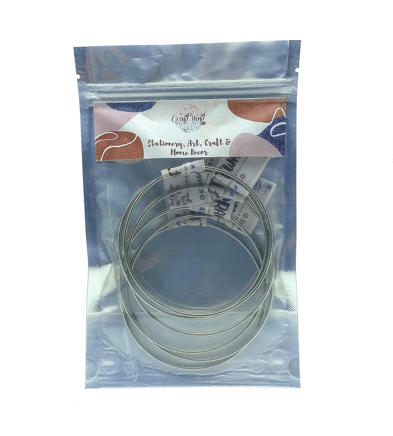 CRAFTWAFT CRAFTWAFT Metal Craft Ring for Dream Catcher Macrame Floral Hoop Wreath Craft Such as Home Garden Cafe Decoration DIY Projects handicrafts Decoration Wall Hanging Craft 6 pcs Pack 5 Inch  - Image 4