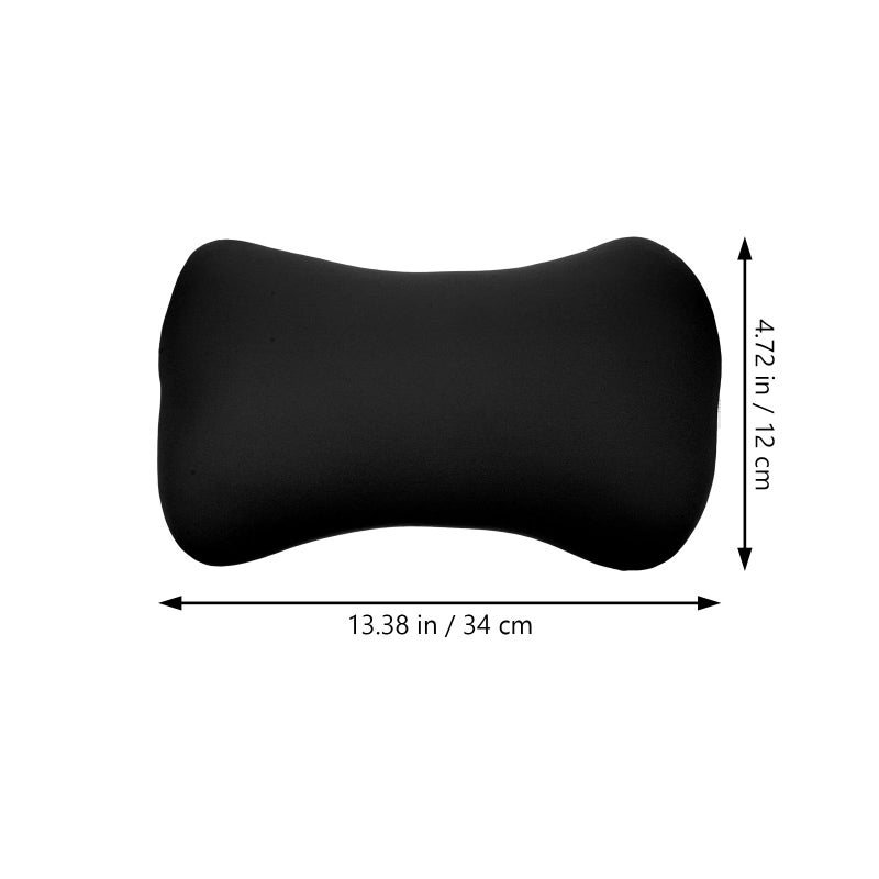 Portable Mini Bone Pillow Foam Particle Camping Pillow Black Neck Support Outdoor Travel - Image 3