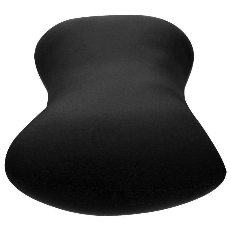 Portable Mini Bone Pillow Foam Particle Camping Pillow Black Neck Support Outdoor Travel - Image 2