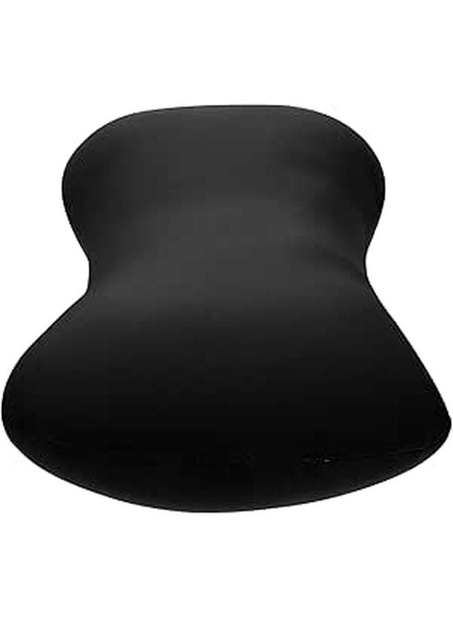 Portable Mini Bone Pillow Foam Particle Camping Pillow Black Neck Support Outdoor Travel - Image 1