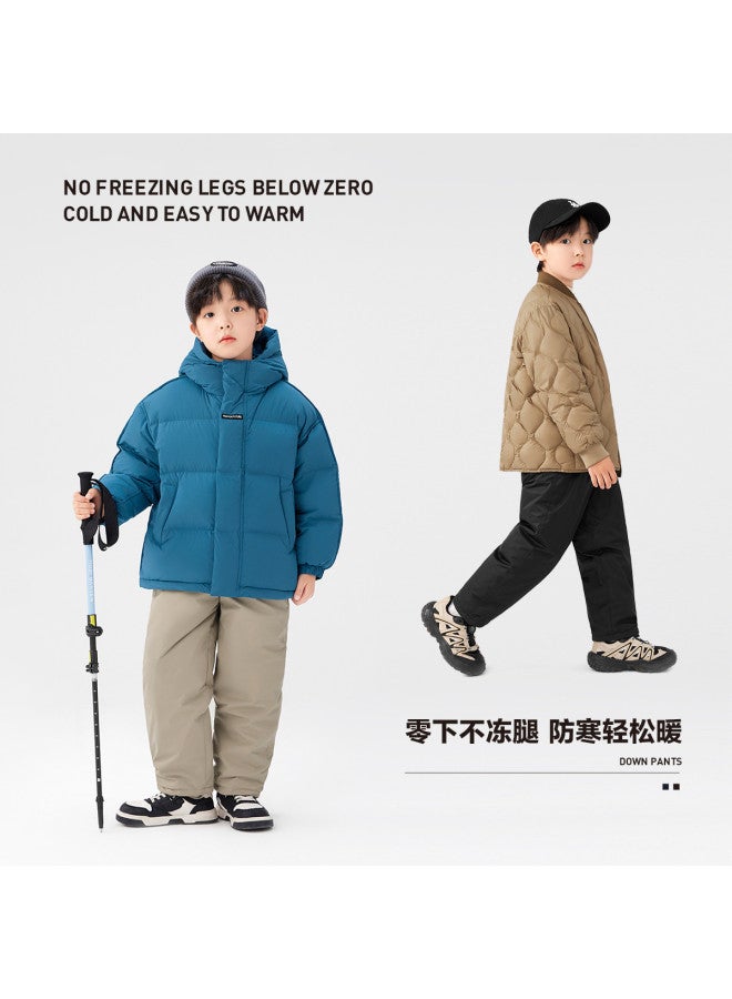 Zuoxi Boys' Waterproof Ski Pants - Black Gold Winter Snow Trousers For Kids, Youth Outdoor Thermal Windproof Snowboarding Pants - Image 4