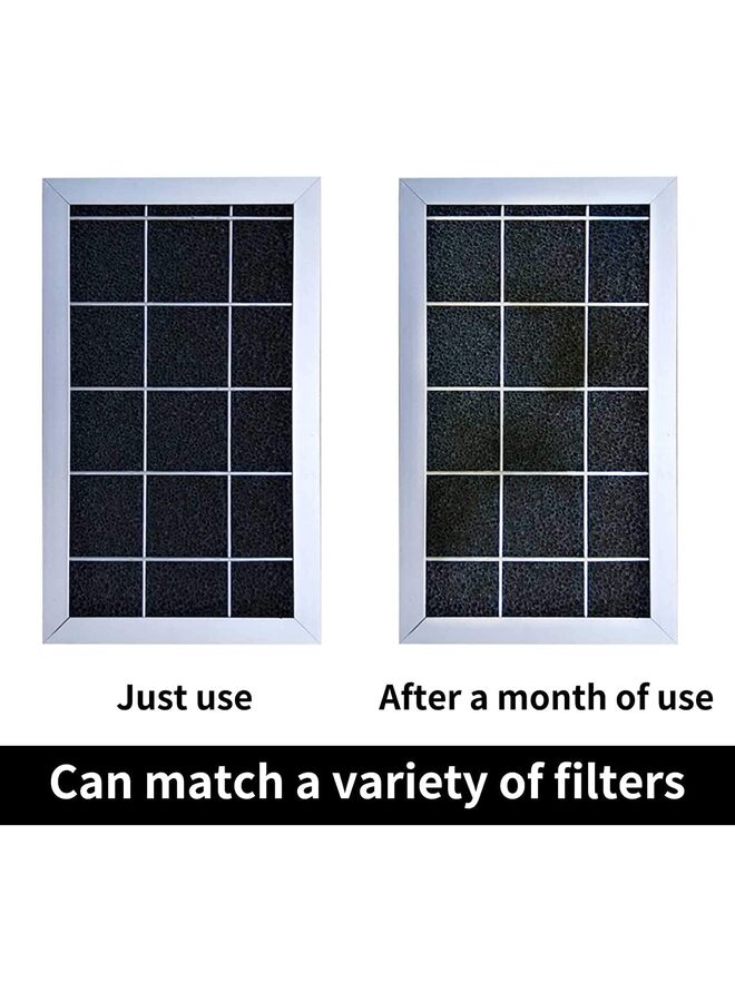 مجموعة فلتر فتحة التهوية، مادة أنيونية زرقاء مع شريط التثبيت 10/35+ فلترًا لكل لفة لأنظمة التدفئة والتهوية وتكييف الهواء ومدخلات التدفئة لتقليل الغبار والحساسية (أسود/18 * 98) - Image 2
