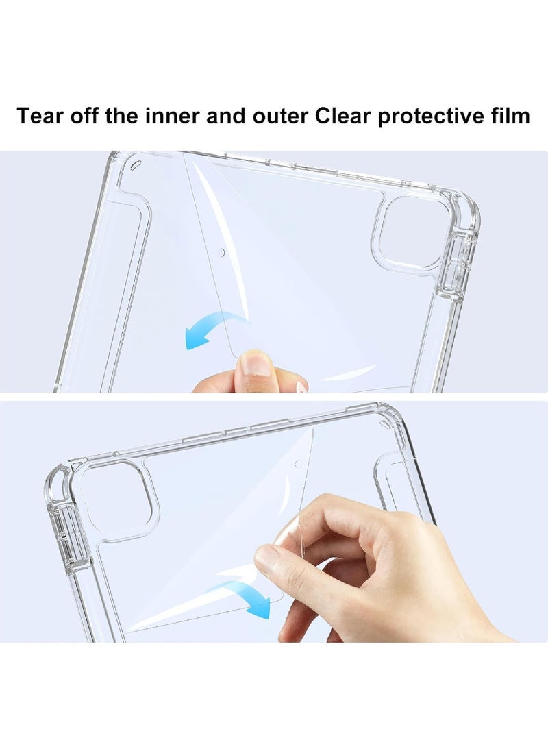 Smart Case for iPad Pro 11 Inch 2024 M4 with Pencil Holder Clear Back Slim Tri-fold Folio Stand Shell Tablet Cover for iPad Pro 11” 2024 5th Generation - Image 5