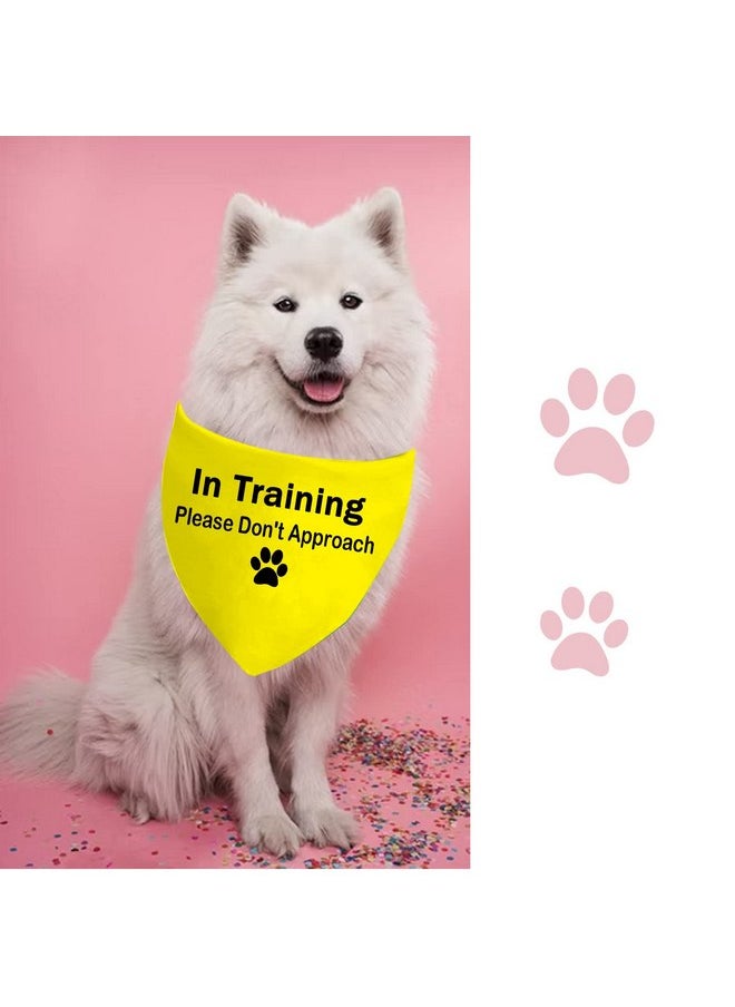 JXGZSO JXGZSO 1 Piece Dot Not Approach/Please Approach Slowly Nervous Dog Bandana Shy Rescue Nervous Shy Dog Gift (dont approach D)  - Image 4